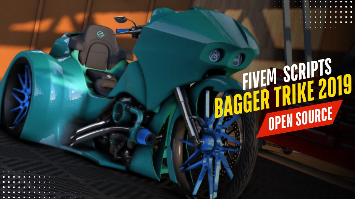 BAGGER TRIKE 2019 Debadged FiveM | Open Source Bike